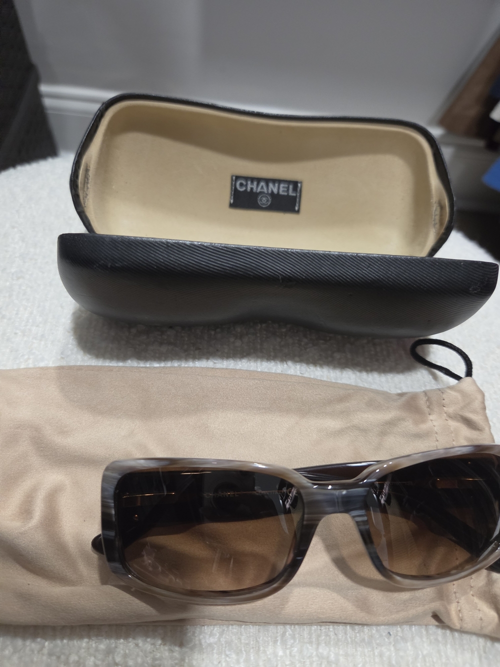 CHANEL Women's Brown Gradient Square Sunglasses - Brown